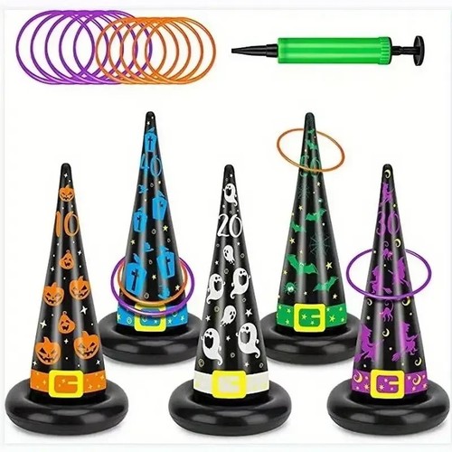 Halloween ring toss game set - game,